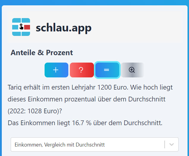 Anteile und Prozent: Aufgabe