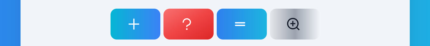 Die Buttons: neue Aufgabe, Hilfe, Lösung, Explainer