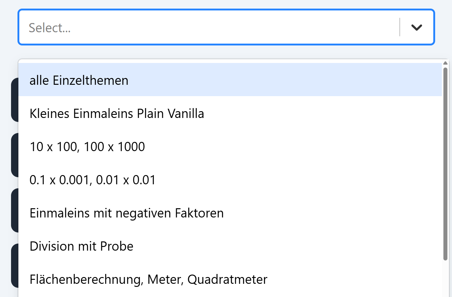 Kleines Einmaleins