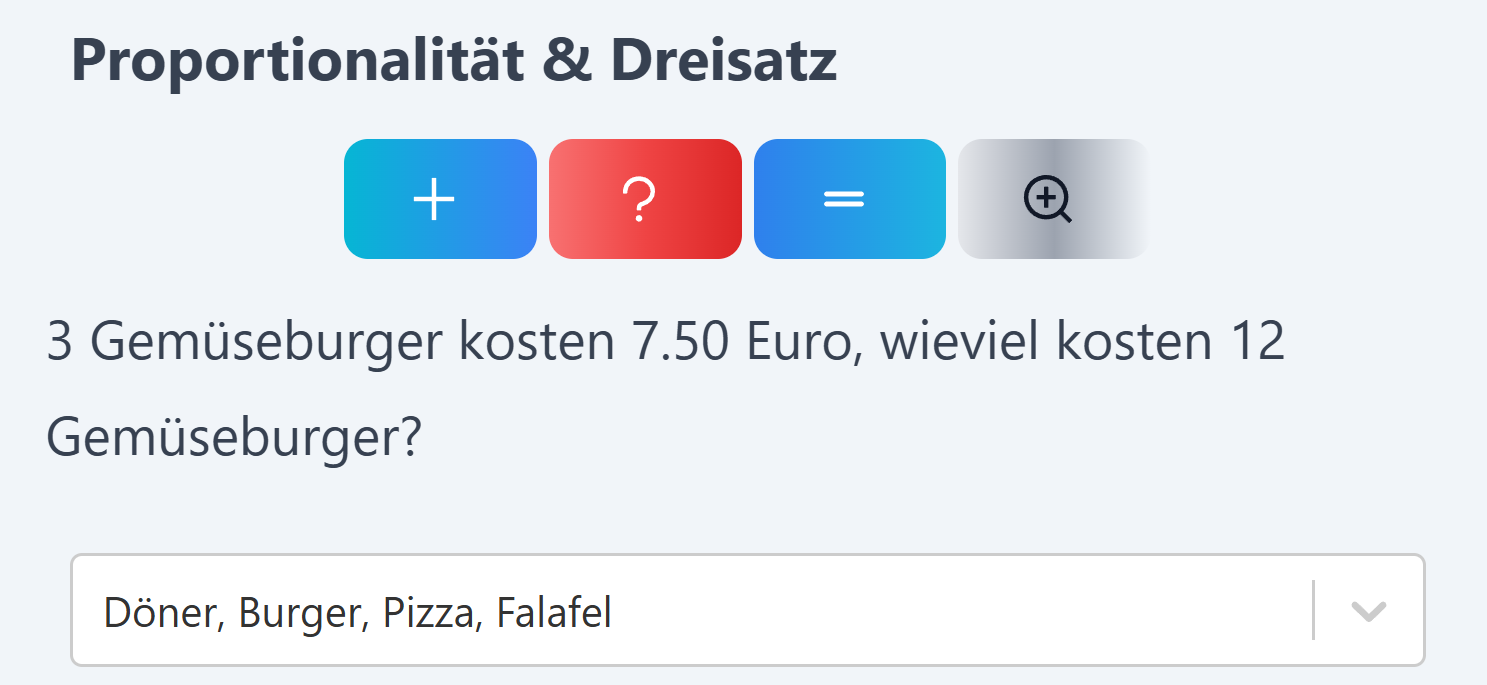 Proportionalität und Dreisatz